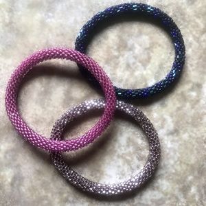 Sashka Co Bracelets Bundle Rose Gold, Jam, Navy